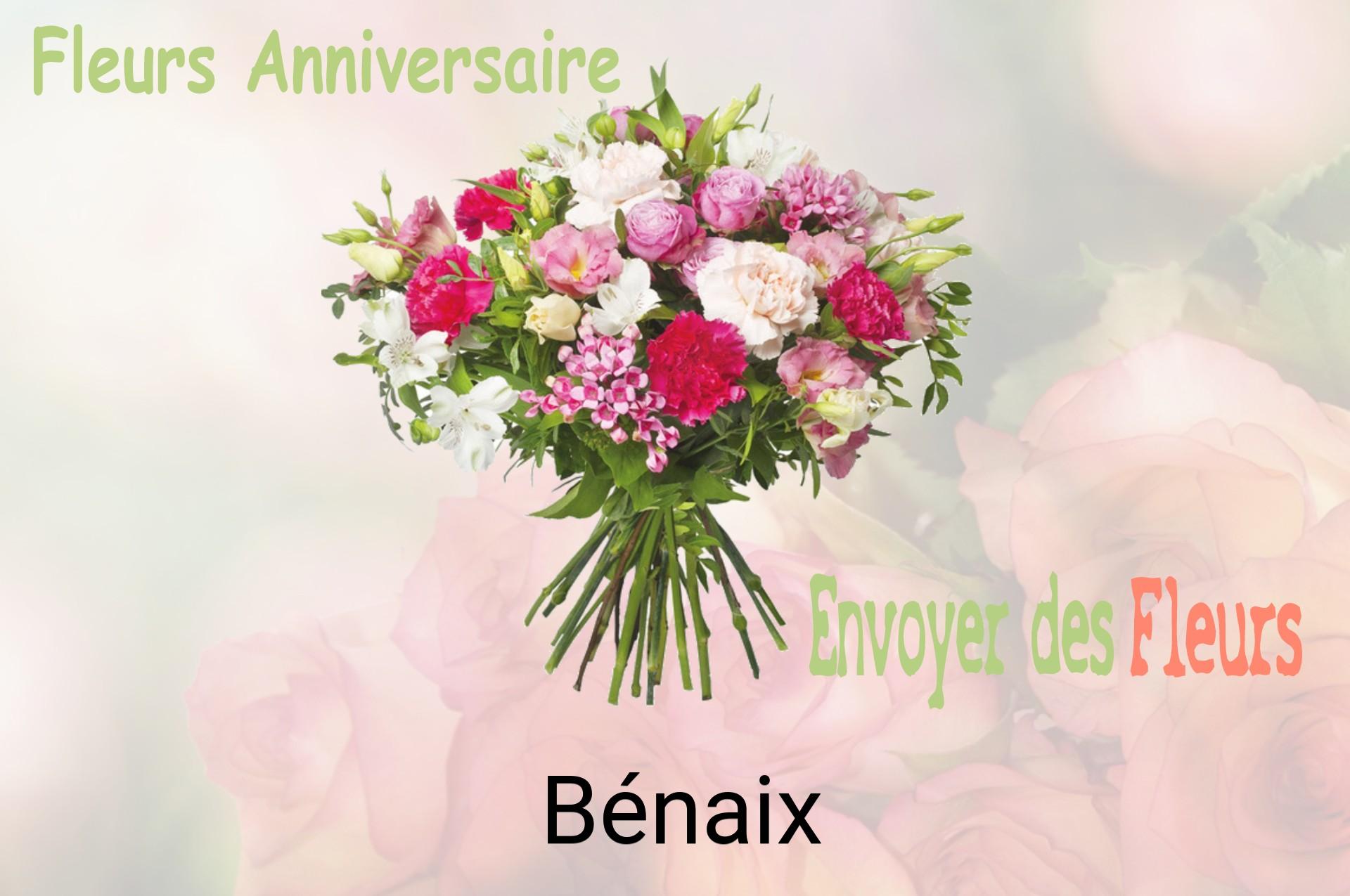 Bouquet de fleurs d’anniversaire livré à Bénaix